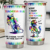 Teachersaurus Like A Normal Teacher But More Awesome - Tumbler - Appreciation, Graduation, Retirement, Thank You Gift For Teacher, Teacher Gift From Students