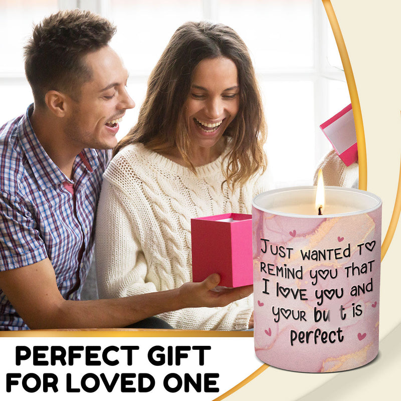 I Love You - Couple Smokeless Scented Candle - Gift For Husband Wife, Anniversary