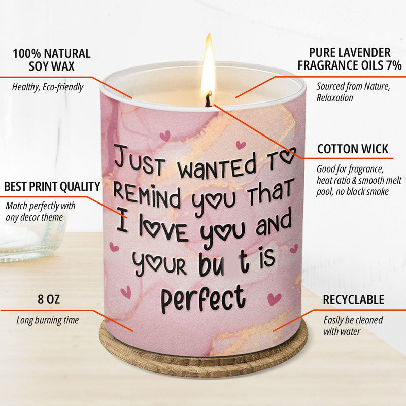 I Love You - Couple Smokeless Scented Candle - Gift For Husband Wife, Anniversary