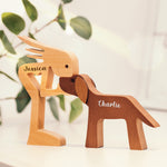 Custom Dog and Owner Bond Decor - Personalized Custom Sculpture