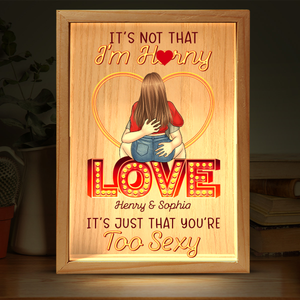 The First Time We Met - Couple Personalized Custom Frame Light Box - Gift For Husband Wife, Anniversary
