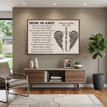 Missing You Always - Memorial Personalized Custom Horizontal Poster - Sympathy Gift For Family Members