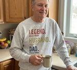 Custom Unisex T-shirt, Hoodie, Sweatshirt - Personalized Father's Day Birthday Gifts For Dad, Grandpa - Legend, Husband, Dad And Papa Since