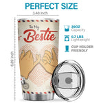 A Truly Great Friend Is Hard To Find You Are Irreplaceable - Tumbler - To My Bestie, Gift For Bestie, Best Friend, Sister, Birthday Gift For Bestie And Friend