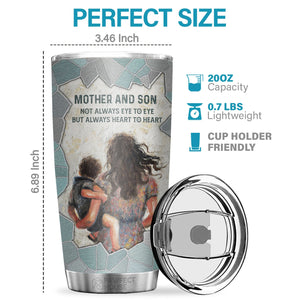 Never Feel That You Are Alone I’m Always Right Next To You - Tumbler - To My Son, Gift For Son, Son Gift From Mom, Birthday Gift For Son