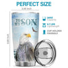When You Need Me, I'll Step Out Of The Shadows - Tumbler - To My Son, Gift For Son, Son Gift From Dad, Birthday Gift For Son