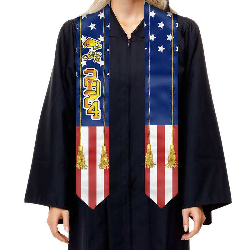 The Class Of 2024 2025 2026 - Personalized Custom Graduation Stole - Graduation Gift
