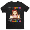 Our Mom Just Loves Us - Dog & Cat Personalized Custom Unisex T-shirt, Hoodie, Sweatshirt - Mother's Day, Gift For Pet Owners, Pet Lovers