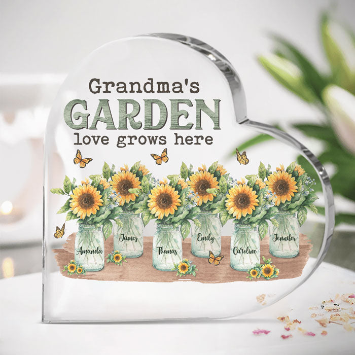 Grandma Birthday Gifts, Grandmother Gift Ideas - Grandpa Gifts - Mothers Day Gifts For Grandma From Grandkids - Nana Gifts - Mimi Gifts - Gifts For Dad Papa - Sunflower Acrylic Plaque