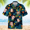 Custom Photo Tropical Vibes Only - Family Personalized Face Custom Unisex Hawaiian Shirt - Gift For Family, Pet Owners, Pet Lovers