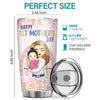 The World's Best Mom Belongs To Me - Family Personalized Custom Tumbler - Mother's Day, Birthday Gift For First Mom