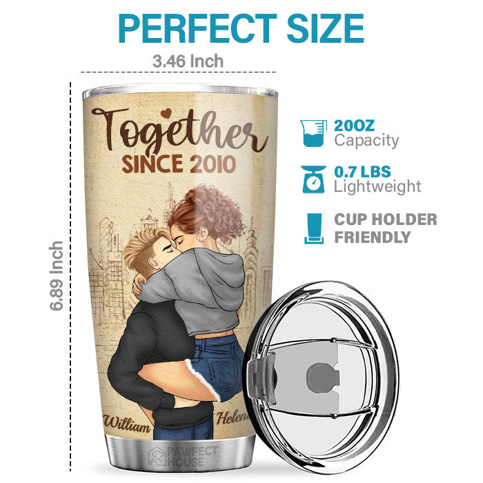 I'm Yours, No Returns Or Refunds - Couple Personalized Custom Tumbler - Gift For Husband Wife, Anniversary