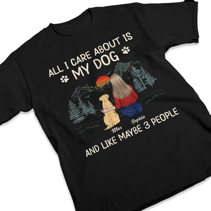 All I Care About Is My Fur Baby - Dog Personalized Custom Unisex T-shirt, Hoodie, Sweatshirt - Gift For Pet Owners, Pet Lovers