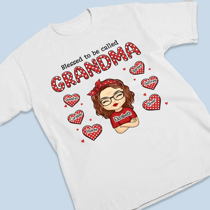 Call Me Blessed Grandma - Family Personalized Custom Unisex T-shirt, Hoodie, Sweatshirt - Mother's Day, Birthday Gift For Grandma