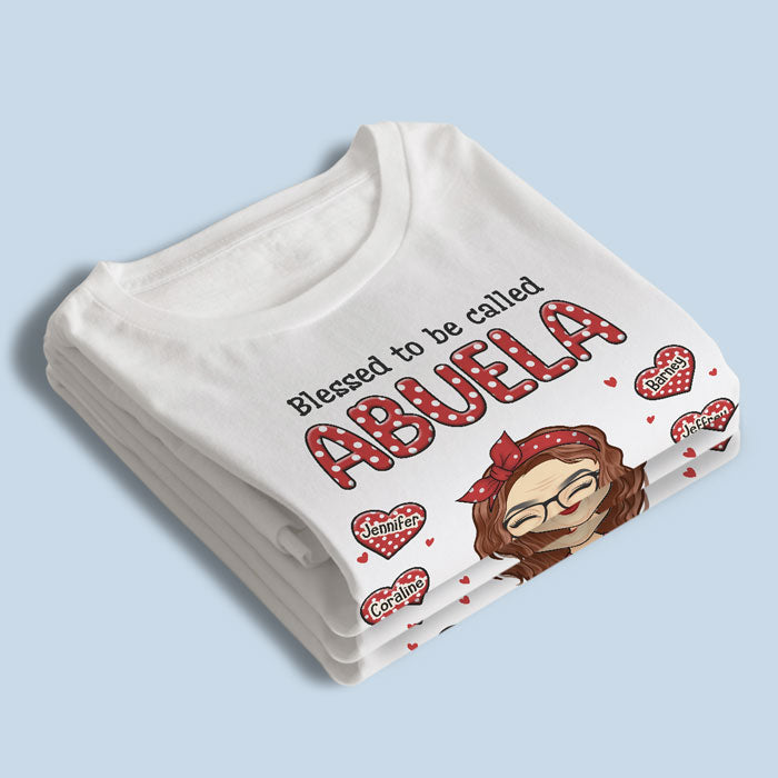 Call Me Blessed Grandma - Family Personalized Custom Unisex T-shirt, Hoodie, Sweatshirt - Mother's Day, Birthday Gift For Grandma