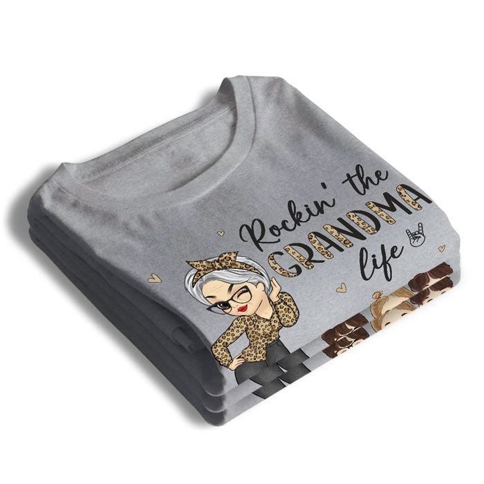 Rockin' The Nana Life - Family Personalized Custom Unisex T-shirt, Hoodie, Sweatshirt - Mother's Day, Birthday Gift For Mom, Grandma