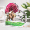 No Return Or Refund, I'm Yours - Couple Personalized Custom Heart Shaped Acrylic Plaque - Upload Image, Gift For Husband Wife, Anniversary