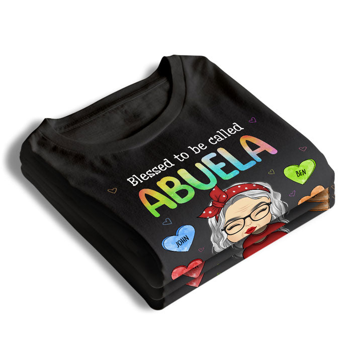 Blessed Great Grandma - Family Personalized Custom Unisex T-shirt, Hoodie, Sweatshirt - Mother's Day, Birthday Gift For Grandma