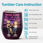 We're Not Sugar And Spice And Everything Nice - Bestie Personalized Custom Wine Tumbler - Gift For Best Friends, BFF, Sisters