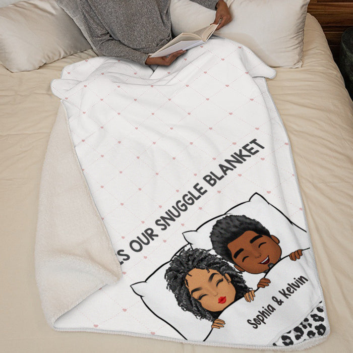 The Best Snuggle Blanket - Couple Personalized Custom Blanket - Gift For Husband Wife, Anniversary