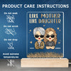 Wow, Like Mother Like Daughters - Family Personalized Custom Rectangle Shaped 3D LED Light - Mother's Day, Birthday Gift For Mom