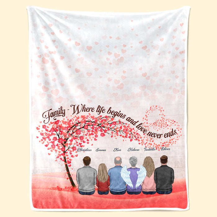 This Is Us - Our Life, Our Home, Our Story - Family Personalized Custom Blanket - Gift For Family Members