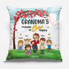My Reasons To Bee Happy - Family Personalized Custom Pillow - Mother's Day, Birthday Gift For Grandma