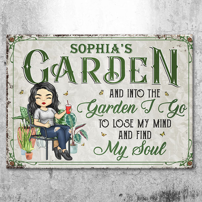 Came To Garden & Whispered To The Plants - Garden Personalized Custom Metal Sign - Gift For Gardening Lovers