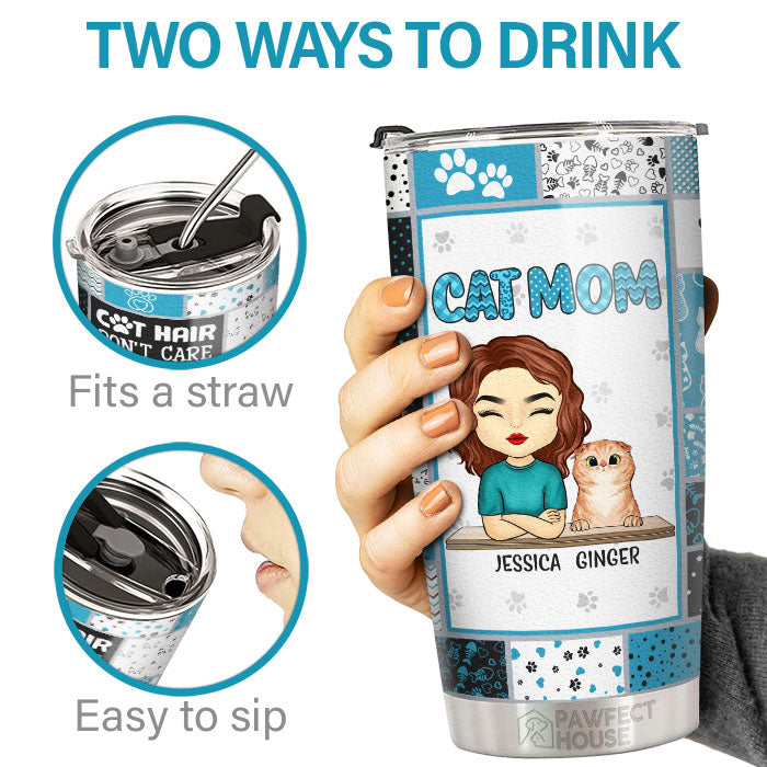 You Had Me At Meow - Cat Personalized Custom Tumbler -  Mother's Day, Birthday Gift For Pet Owners, Pet Lovers