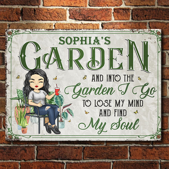 Came To Garden & Whispered To The Plants - Garden Personalized Custom Metal Sign - Gift For Gardening Lovers