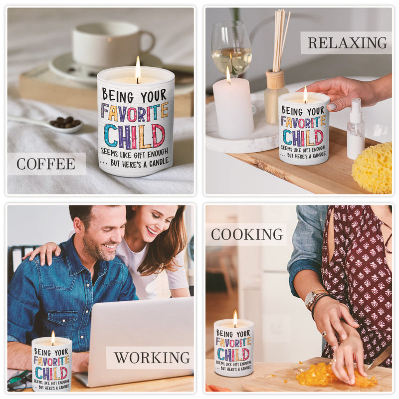 Being Your Favorite Child - Family Smokeless Scented Candle - Mother's Day, Birthday Gift For Mom