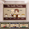These Cool Kids & Furry Pets Mean The World To Us - Family Personalized Custom Decorative Mat - Gift For Couples, Pet Owners, Pet Lovers