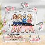 You're The Piece That Holds Us Together - Family Personalized Custom Puzzle Shaped Acrylic Plaque - Mother's Day, Birthday Gift For Mom From Daughter