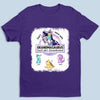 Don’t Mess With Grandmasaurus - Family Personalized Custom Fake Bleach T-Shirt - Mother's Day, Birthday Gift For Grandma