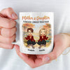 Mother & Daughter Forever Linked Together - Family Personalized Custom Mug - Mother's Day, Birthday Gift For Mom From Daughter