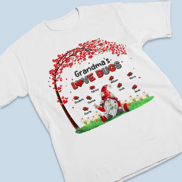 Nana's Love Bugs - Family Personalized Custom Unisex T-shirt, Hoodie, Sweatshirt - Mother's Day, Birthday Gift For Mom, Grandma