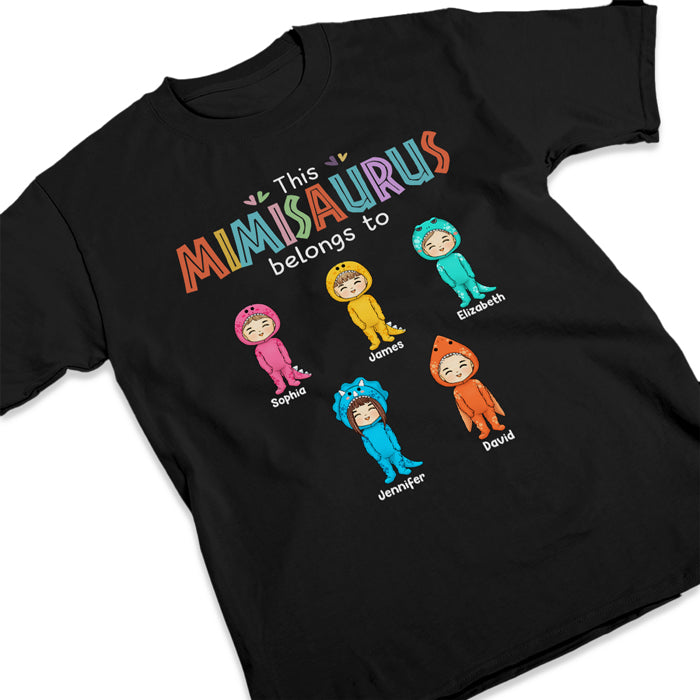 This Nanasaurus Belongs To - Family Personalized Custom Unisex T-shirt, Hoodie, Sweatshirt - Mother's Day, Birthday Gift For Grandma