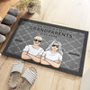 The Best Grandparents In The World - Family Personalized Custom Decorative Mat - Gift For Grandpa, Grandma, Grandparents