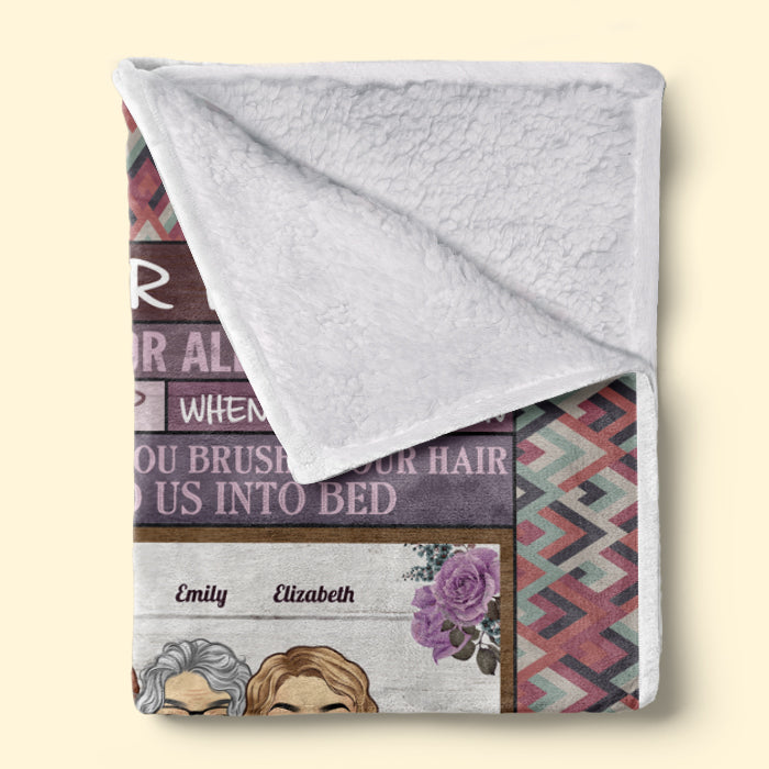 We Love You For All The Times - Family Personalized Custom Blanket - Mother's Day, Birthday Gift For Mom From Daughter