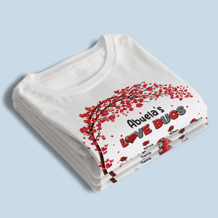 Nana's Love Bugs - Family Personalized Custom Unisex T-shirt, Hoodie, Sweatshirt - Mother's Day, Birthday Gift For Mom, Grandma