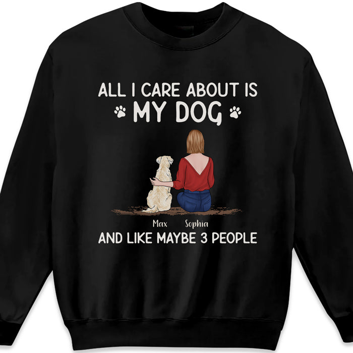 A Girl Who Really Love Her Dogs - Dog Personalized Custom Unisex T-shirt, Hoodie, Sweatshirt - Gift For Pet Owners, Pet Lovers