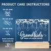 Grandkids Make Life More Grand - Family Personalized Custom Rectangle Shaped 3D LED Light - Mother's Day, Birthday Gift For Grandma