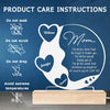Mom, We Love You - Family Personalized Custom Round Shaped 3D LED Light - Mother's Day, Birthday Gift For Mom