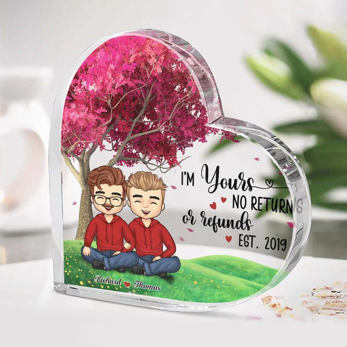Since We've Been Together - Couple Personalized Custom Heart Shaped Acrylic Plaque - Gift For Husband Wife, Anniversary
