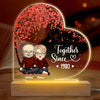 I'm Yours Together Since - Couple Personalized Custom Heart Shaped 3D LED Light - Gift For Husband Wife, Anniversary