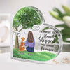 Forever In My Heart - Memorial Personalized Custom Heart Shaped Acrylic Plaque - Sympathy Gift, Gift For Pet Owners, Pet Lovers
