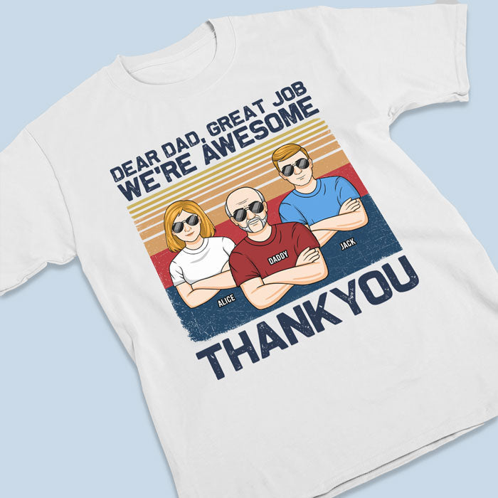 Great Job, We Are Awesome - Family Personalized Custom Unisex T-shirt, Hoodie, Sweatshirt - Mother's Day, Birthday Gift For Mom