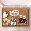 I Rule This House - Dog & Cat Personalized Custom Decorative Mat - Gift For Pet Owners, Pet Lovers