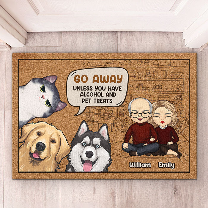 I Rule This House - Dog & Cat Personalized Custom Decorative Mat - Gift For Pet Owners, Pet Lovers