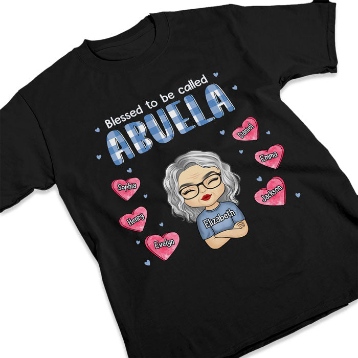 Blessed To Be Called Great Grandma - Family Personalized Custom Unisex T-shirt, Hoodie, Sweatshirt - Mother's Day, Birthday Gift For Grandma